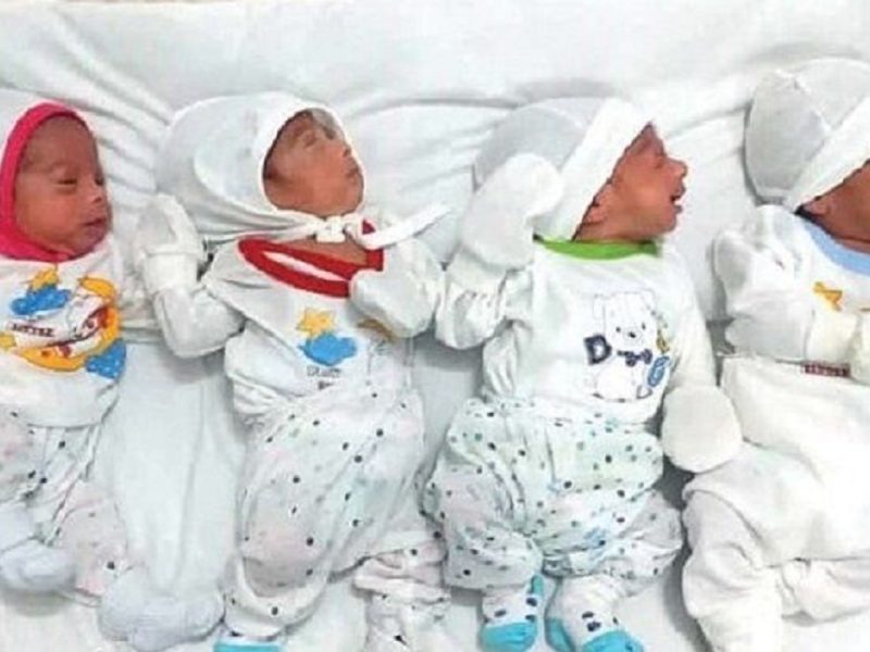 مادر تبریزی چهار قلو به دنیا آورد