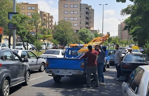 رفع سدمعبر و صدور اخطاریه به اصناف سطح حوزه شهرداری منطقه ۲