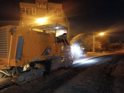 آسفالت تراشی و ساماندهی خیابان شیخ کمال آغاز شد