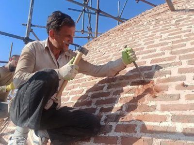 آغاز مرمت گنبدخانه مسجد جامع ارومیه