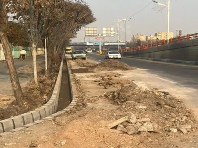 اتمام عملیلت جدول گذاری جاده سنتو