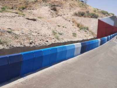 تداوم رنگ‌آمیزی جداول معابر تبریز در سال جدید