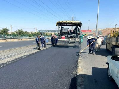 آسفالت‌ریزی ۷۸۷ تنی شهرداری منطقه ۴ تبریز طی هفته گذشته