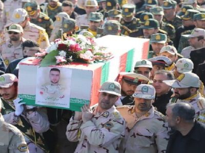 وداع مردم تبریز با شهید مرزبانی «مهدی مصطفایی»