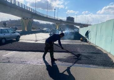 اجرای سرعت‌کاه آسفالتی در ۲۵ نقطه حادثه خیز شرق تبریز