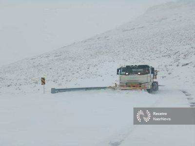 بحران بازگشایی راه های هشترود/ ورود برف روب از گیلان