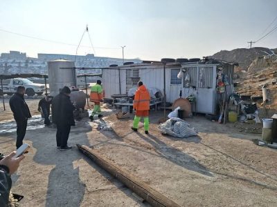 حذف زواید بصری قطعات خالی در پیرامون اتوبان شهید کسایی