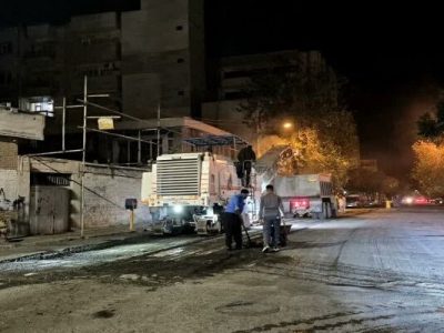 آسفالت‌تراشی یک‌ونیم کیلومتری خیابان قطران با اعتبار ۱۰۰ میلیارد ریال